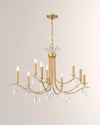 Crystorama Rollins 9-light Chandelier In Gold