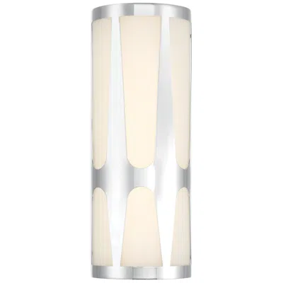 Crystorama Royston 6.75'' Polished Chrome Sconce In Pink