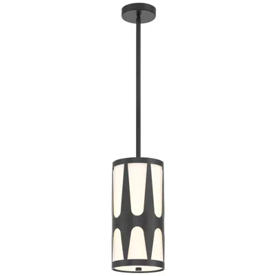 Crystorama Royston 7'' Black Pendant