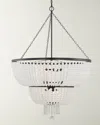 Crystorama Rylee 12-light Matte Black Chandelier In Black