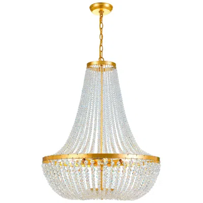 Crystorama Rylee 24 3/4" Wide Antique Gold 8-light Crystal Chandelier