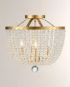 Crystorama Rylee 4-light Ceiling Mount In Antique Gold