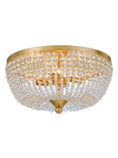 Crystorama Rylee 4-light Ceiling Mount In Gold