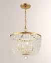 Crystorama Rylee 4-light Chandelier In Antique Gold