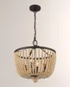 Crystorama Rylee 4-light Chandelier In Forged Bronze