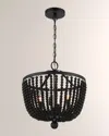 Crystorama Rylee 4 Light Matte Black Chandelier In Matte Black