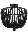Crystorama Rylee 4 Light Matte Black Ceiling Mount In Black