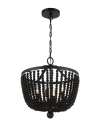 Crystorama Rylee 4 Light Matte Black Chandelier In Black