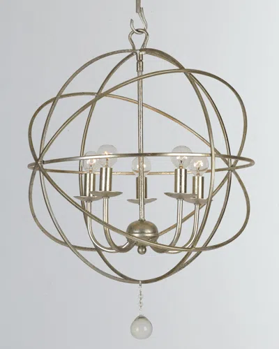 Crystorama Solaris 5-light Mini Chandelier In Metallic