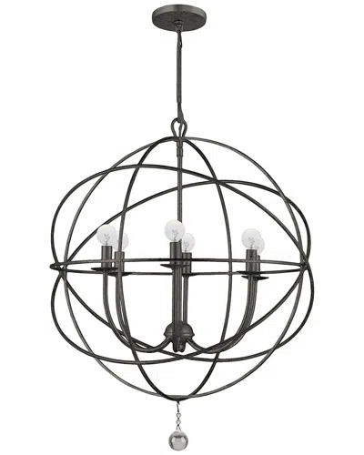 Crystorama Solaris 6-light Chandelier Ii In Multicolor