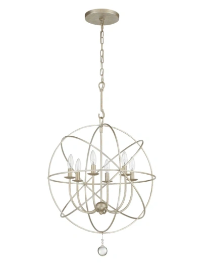 Crystorama Solaris 6-light Sphere Chandelier In Silver