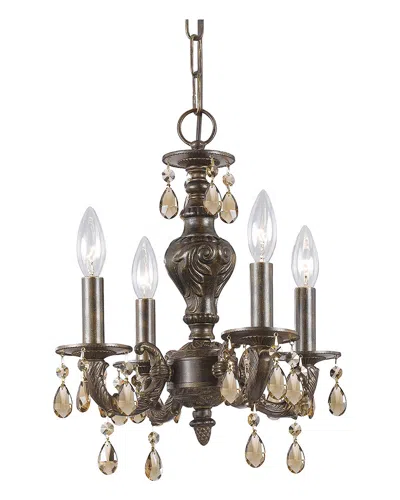 Crystorama Sutton 4-light Chandelier In Brown
