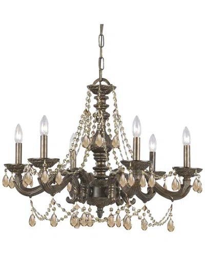 Crystorama Sutton 6-light Chandelier In Brown