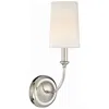 Crystorama 1-light Sylvan Sconce In White