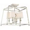 Crystorama 4-light Sylvan Flush Mount In Silver