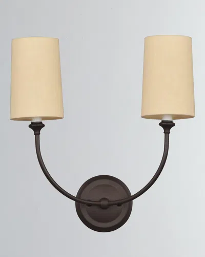 Crystorama Sylvan 2-light Dark Bronze Sconce In Brown