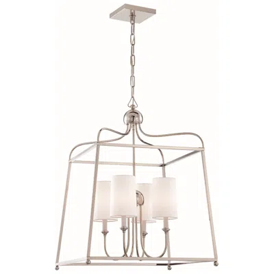 Crystorama Sylvan Collection 21 1/2" Wide Small Pendant Chandelier In White