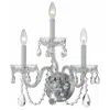 Crystorama 3-light Traditional Crystal Sconce In Silver