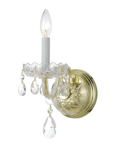 Crystorama Traditional Crystal 1-light Spectra Sconce In White