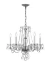 Crystorama Traditional Crystal 5-light Spectra Crystal Chrome Chandelier