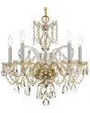 Crystorama Traditional Crystal 5-light Swarovski Strass Crystal Brass Chandelier