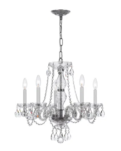 Crystorama Traditional Crystal 5-light Spectra Crystal Chrome Chandelier In Silver