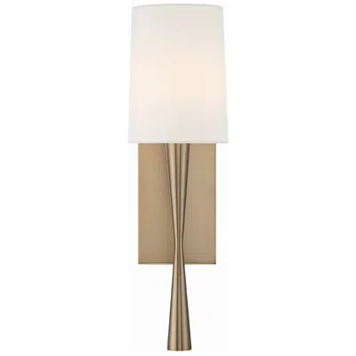 Crystorama Trenton 18 1/2" High Aged Brass Wall Sconce In Silver