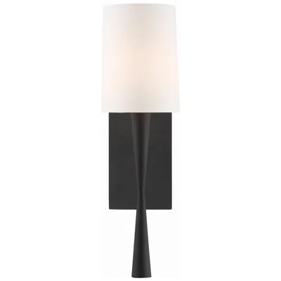 Crystorama Trenton 18 1/2" High Black Forged Wall Sconce