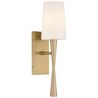 Crystorama Trenton 5'' Aged Brass Sconce In Multi