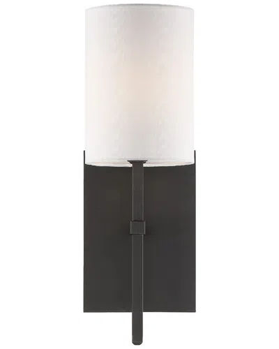 Crystorama Veronica 1-light Black Wall Mount