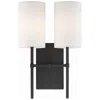 Crystorama Veronica 2-light Black Wall Mount In Black