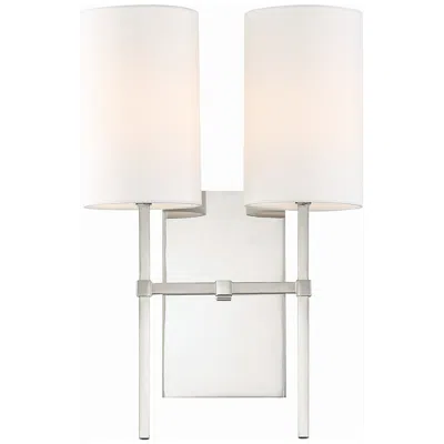 Crystorama Veronica 16 1/2" High Polished Nickel 2-light Wall Sconce In Silver