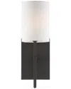 Crystorama Veronica 1-light Black Wall Mount In Black