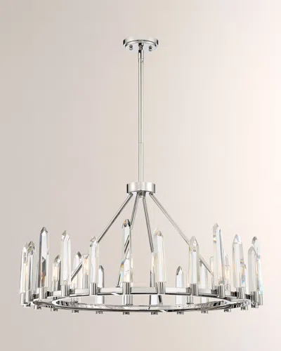 Crystorama Watson 8 Light Polished Nickel Chandelier