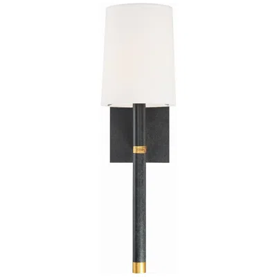 Crystorama Weston 14 1/2" High Black Wall Sconce