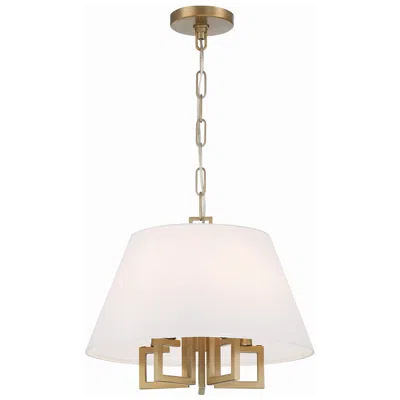 Crystorama Westwood 16" Wide Vibrant Gold Pendant Light