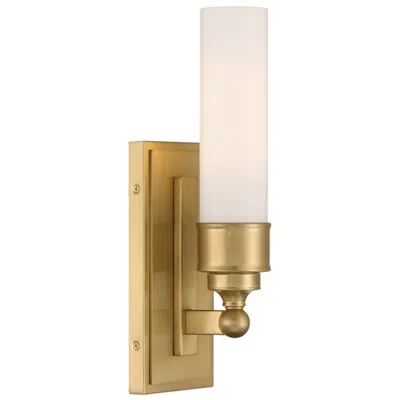 Crystorama Wilcox 15 1/4" High Aged Brass Led Wall Sconce In Gold