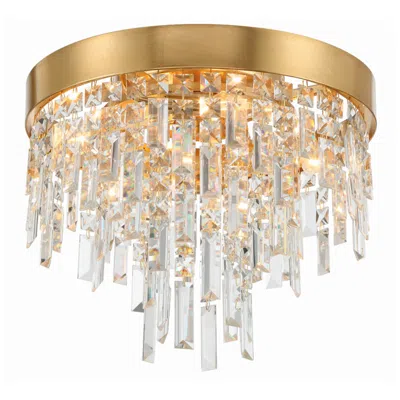 Crystorama Winfield 16'' Antique Gold Flush Mount