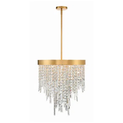 Crystorama Winfield 20'' Antique Gold Chandelier