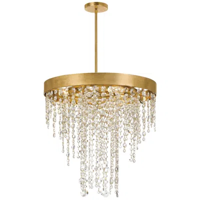 Crystorama Winham 20"w Antique Gold And Crystal Chandelier