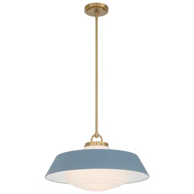Crystorama Xander 20'' Vibrant Gold + Blue Pendant