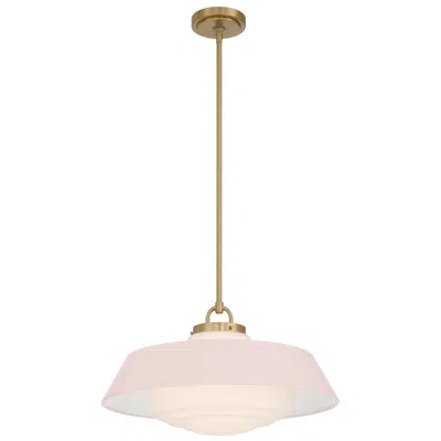 Crystorama Xander 20'' Vibrant Gold + Blush Pendant In Multi