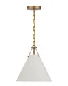 Crystorama Xavier 1 Light Vibrant Gold Pendant In Gold