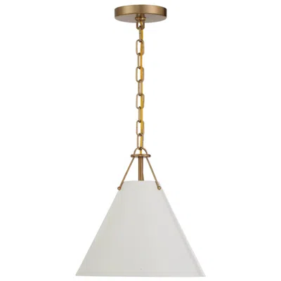 Crystorama Xavier 12'' Vibrant Gold Pendant