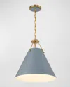 Crystorama Xavier 3-light Pendant Light In Blue