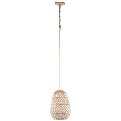 Crystorama Zanzibar 10'' Soft Gold Pendant In Neutral
