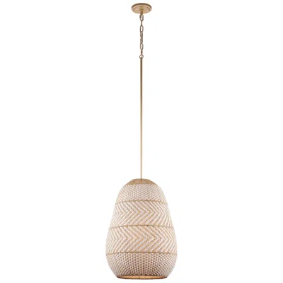 Crystorama Zanzibar 16'' Soft Gold Pendant In Neutral