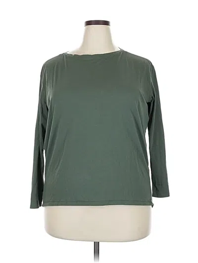 Pre-owned Crz Yoga 3/4 Sleeve T-shirt In Green
