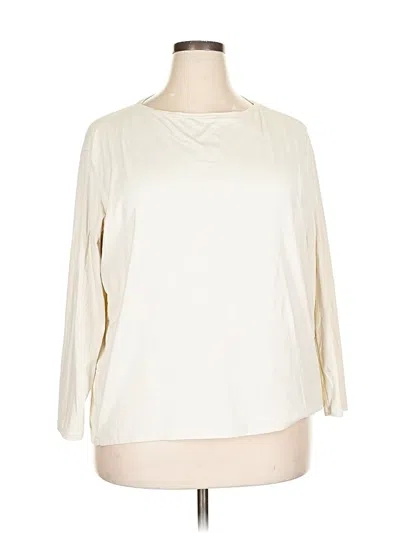 Pre-owned Crz Yoga 3/4 Sleeve T-shirt In White