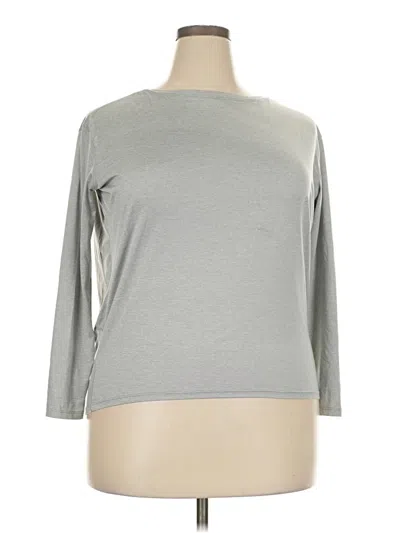 Pre-owned Crz Yoga 3/4 Sleeve T-shirt In Gray